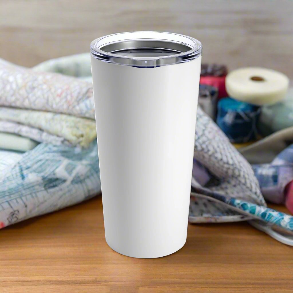 Crazy Quilting Lady 20oz Tumbler