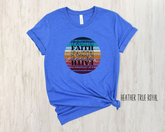 Faith-sunset, Inspirational T-shirt