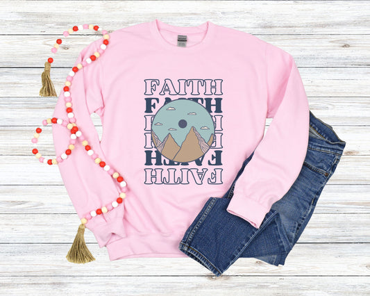 Faith: Find Strength in the Climb Crewneck Sweatshirt