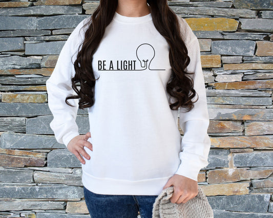 Be a Light, Crewneck Sweatshirt