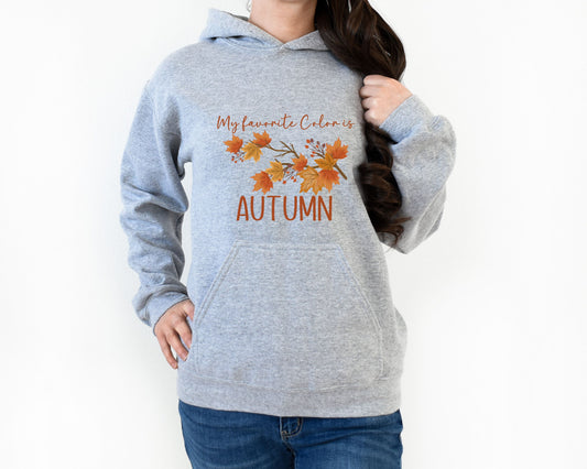 Fall Floral Sweatshirt My Favorite Color is Autumn