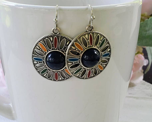 Round Boho Earrings